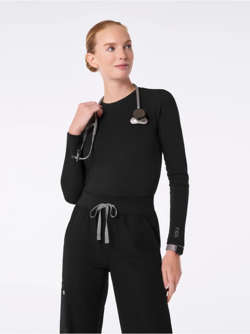 Figs Waffle Longsleeve Underscrub